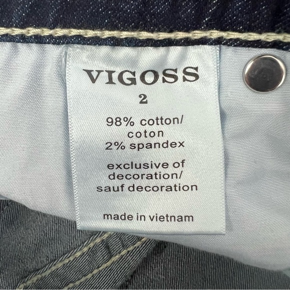 NWT VIGOSS HERITAGE FIT Women’s Blue Jean Capris Sz 2 Medium Wash Stretch Pocket - Picture 8 of 14